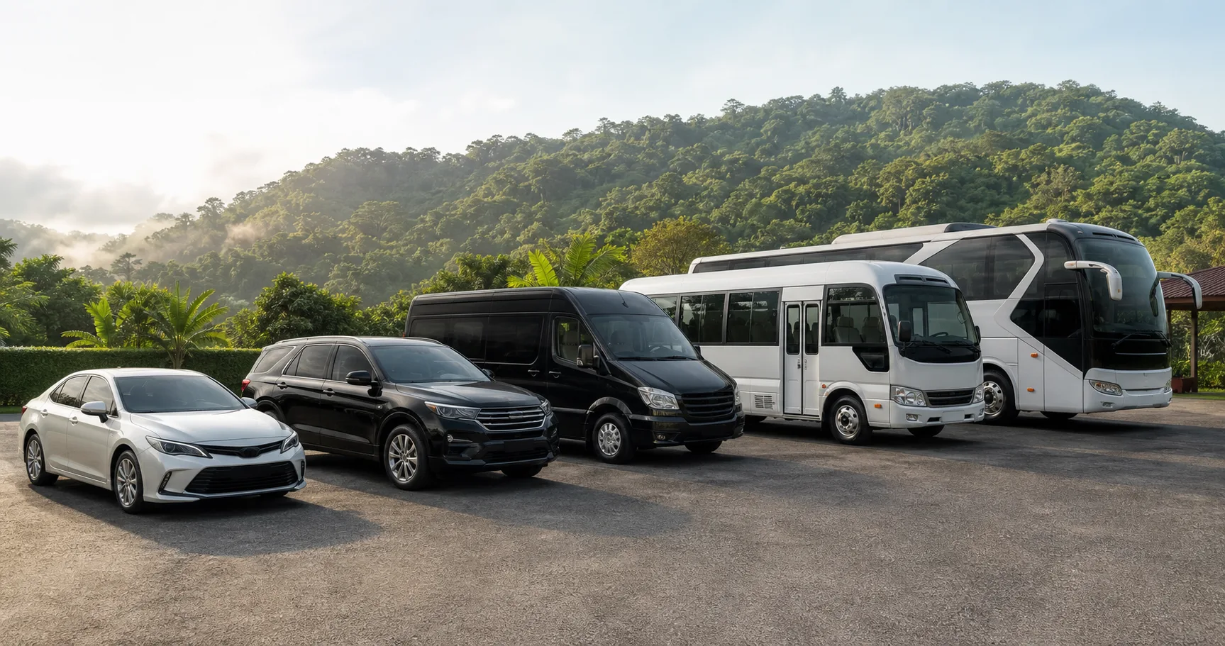 Modern private transportation fleet in Costa Rica